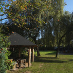 Der Trollpavillion von der Seite