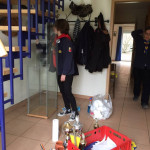 Auch die Vitrine wurde sorgsam entstaubt