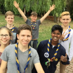 Abschlussfoto zum Landesabendlager der Steinis