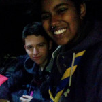 Zwischendurch ein Foto in der Jurte ...