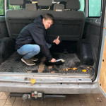 Am Ende muss natürlich auch der Bus geputzt werden