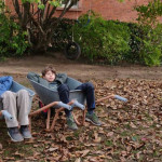 Auch mal auf einem Arbeitseinsatz kann eine ergiebige Pause eingelegt werden