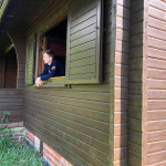 Nils sieht sich den schönen Ausblick an!